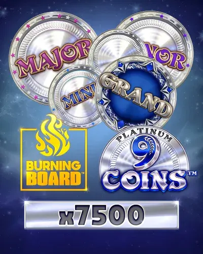 Pike Casino: 9 Coins Platinum Burning Board